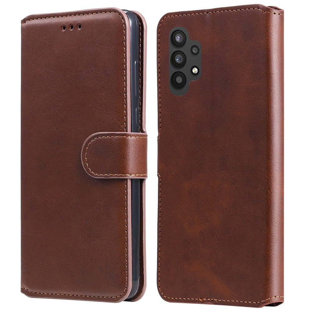 Klassisk tekstureret pung-etui i PU-læder til Samsung Galaxy A32 5G/M32 5G