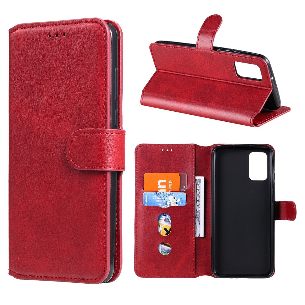 Klassisk pung stand flip læder telefon cover til Samsung Galaxy A02s (164.2mm)