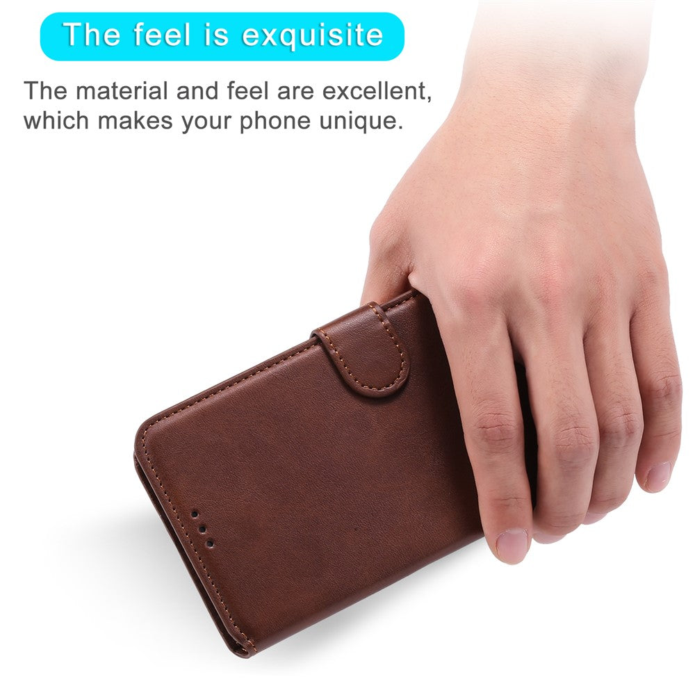 Klassisk pung stand flip læder telefon cover til Samsung Galaxy A02s (164.2mm)