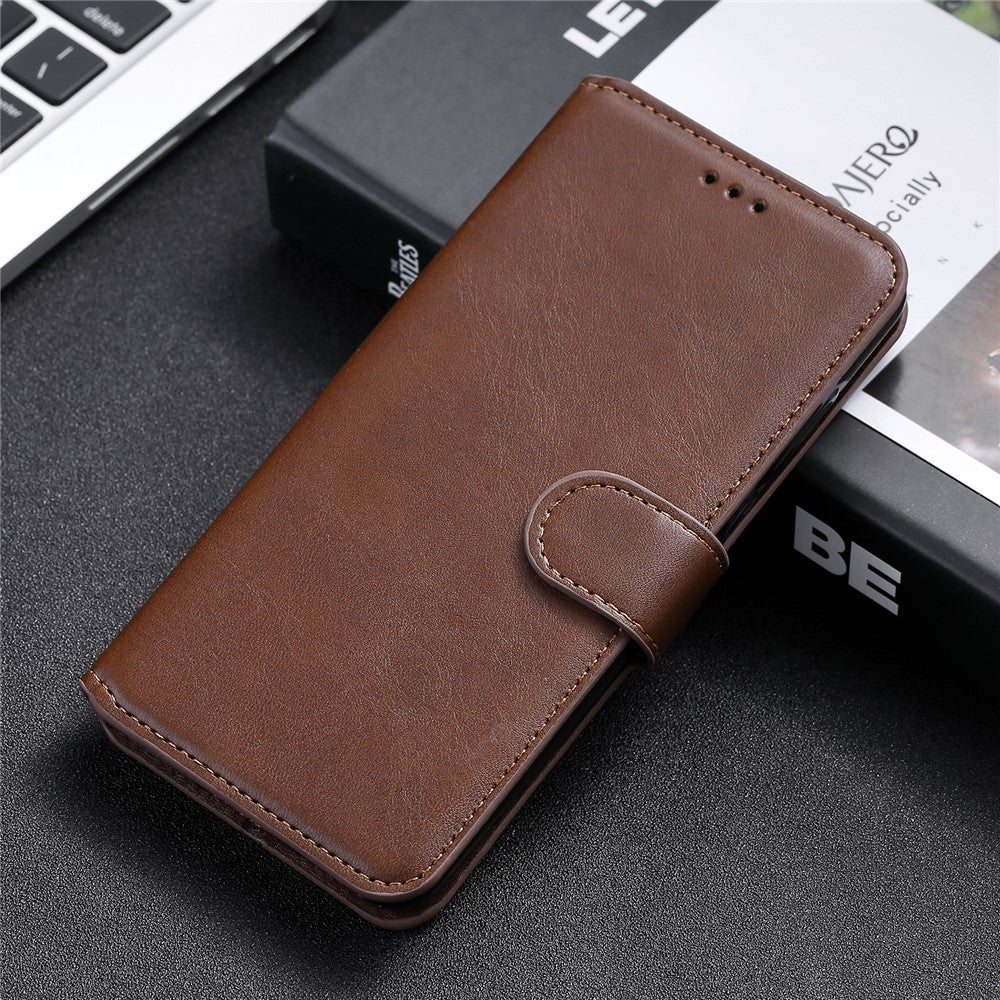Klassisk pung stand flip læder telefon cover til Samsung Galaxy A02s (164.2mm)