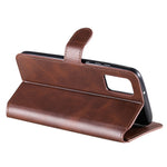 Klassisk pung stand flip læder telefon cover til Samsung Galaxy A02s (164.2mm)