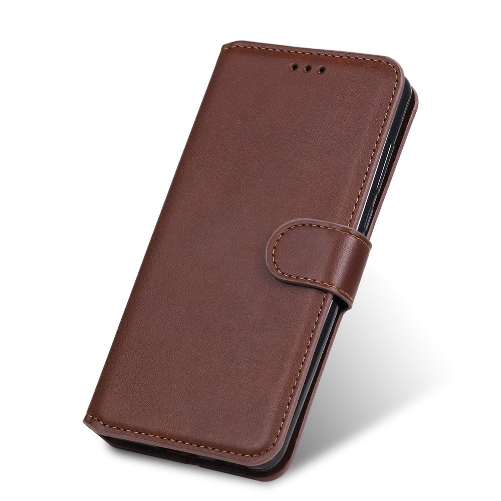 Klassisk pung stand flip læder telefon cover til Samsung Galaxy A02s (164.2mm)