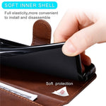 Klassisk pung stand flip læder telefon cover til Samsung Galaxy A02s (164.2mm)