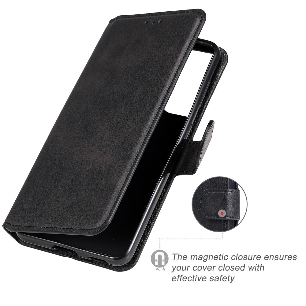 Plånboksfodral i läder med ställ för Samsung Galaxy S21 4G/5G