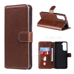 Wallet Stand Flip Leather Phone Case for Samsung Galaxy S21 4G/5G