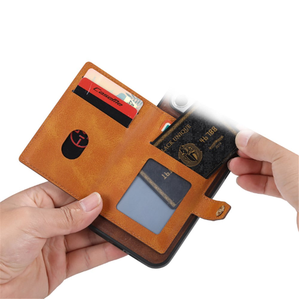 Card Slots Design PU Leather Coated TPU Kickstand fCase or Samsung Galaxy A52 4G/5G / A52s 5G
