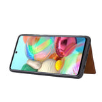 Card Slots Design PU Leather Coated TPU Kickstand fCase or Samsung Galaxy A52 4G/5G / A52s 5G