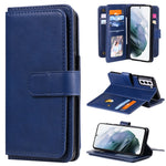 For Samsung Galaxy S21 Plus 5G Leather Case with 10 Card Holder Phone Cover Stand