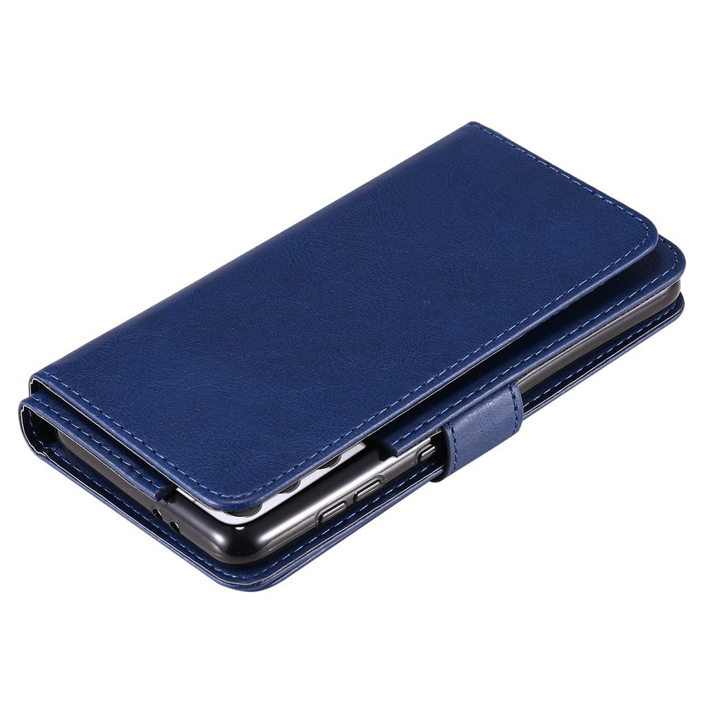 For Samsung Galaxy S21 Plus 5G Leather Case with 10 Card Holder Phone Cover Stand