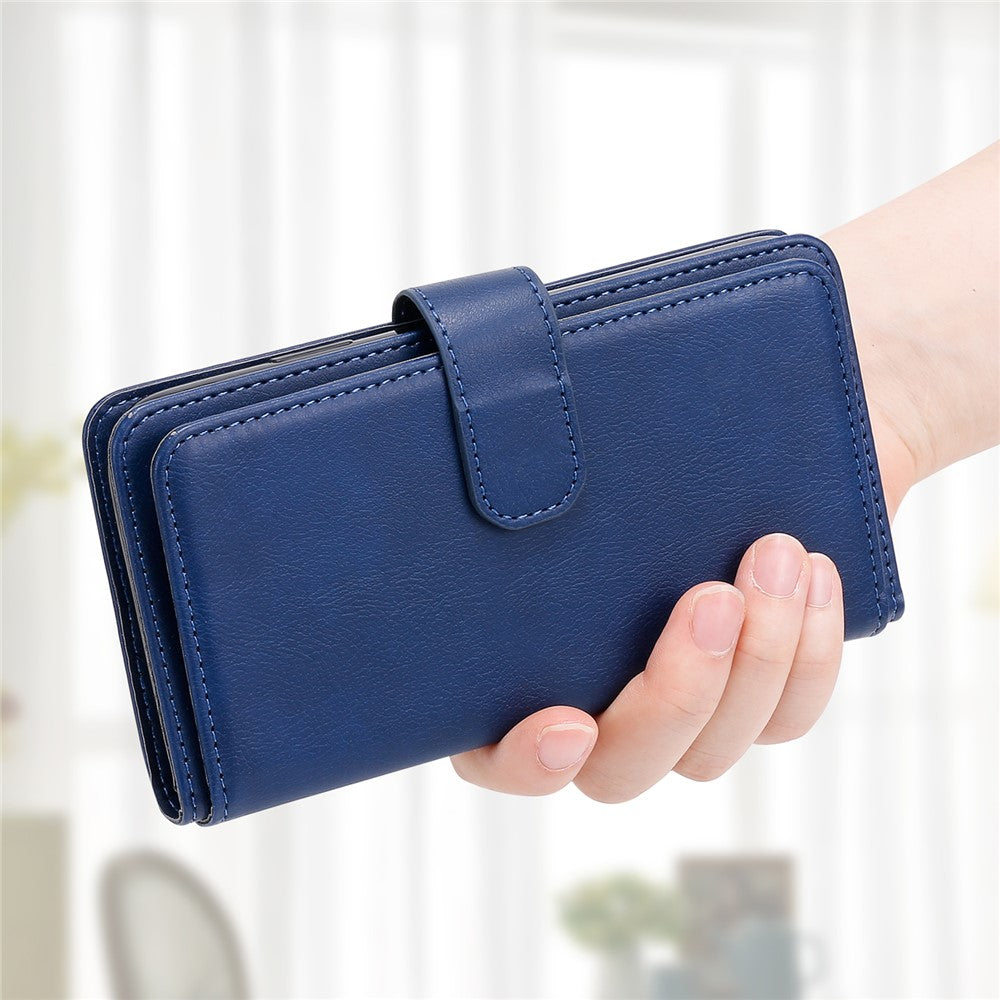 For Samsung Galaxy S21 Plus 5G Leather Case with 10 Card Holder Phone Cover Stand