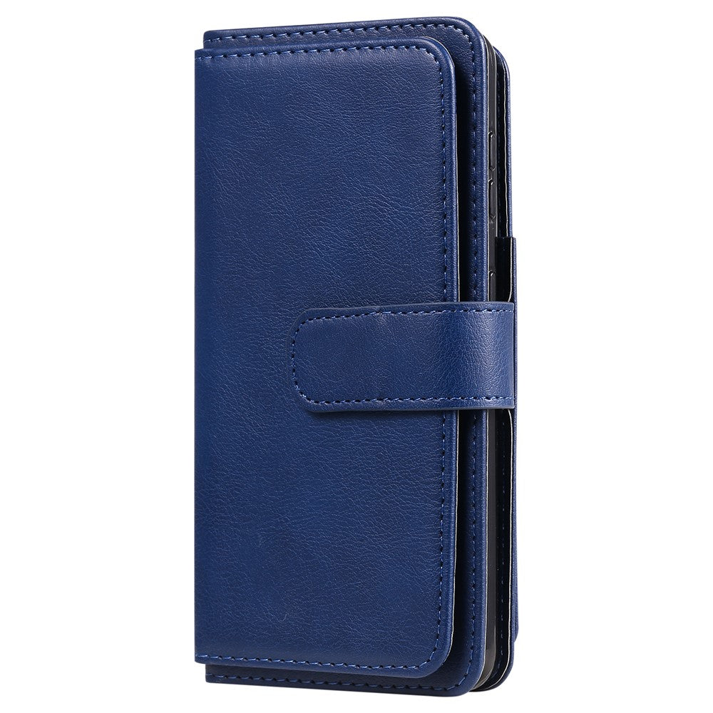 For Samsung Galaxy S21 Plus 5G Leather Case with 10 Card Holder Phone Cover Stand