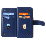 For Samsung Galaxy S21 Plus 5G Leather Case with 10 Card Holder Phone Cover Stand