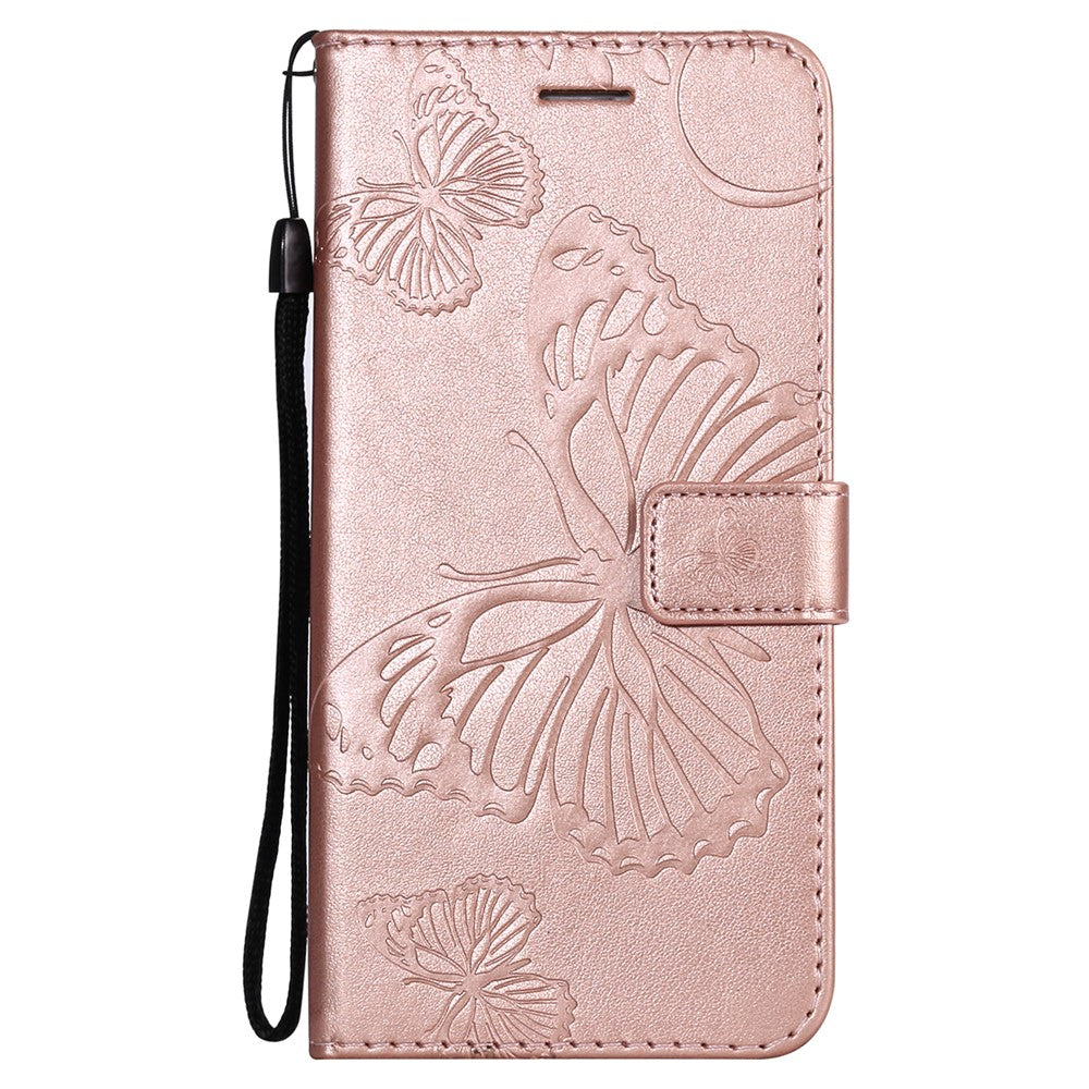 For Samsung Galaxy S21 4G / 5G Wallet Case Floral Butterfly Imprinted Leather Phone Cover Stand