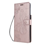 For Samsung Galaxy S21 4G / 5G Wallet Case Floral Butterfly Imprinted Leather Phone Cover Stand