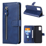 Zipper Pocket Leather Wallet Stand Case for Samsung Galaxy A02s (164.2mm)
