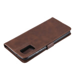 Zipper Pocket Leather Wallet Stand Case for Samsung Galaxy A02s (164.2mm)
