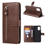 Zipper Pocket Leather Wallet Stand Case for Samsung Galaxy A02s (164.2mm)