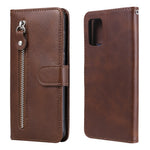 Zipper Pocket Leather Wallet Stand Case for Samsung Galaxy A02s (164.2mm)