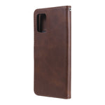 Zipper Pocket Leather Wallet Stand Case for Samsung Galaxy A02s (164.2mm)