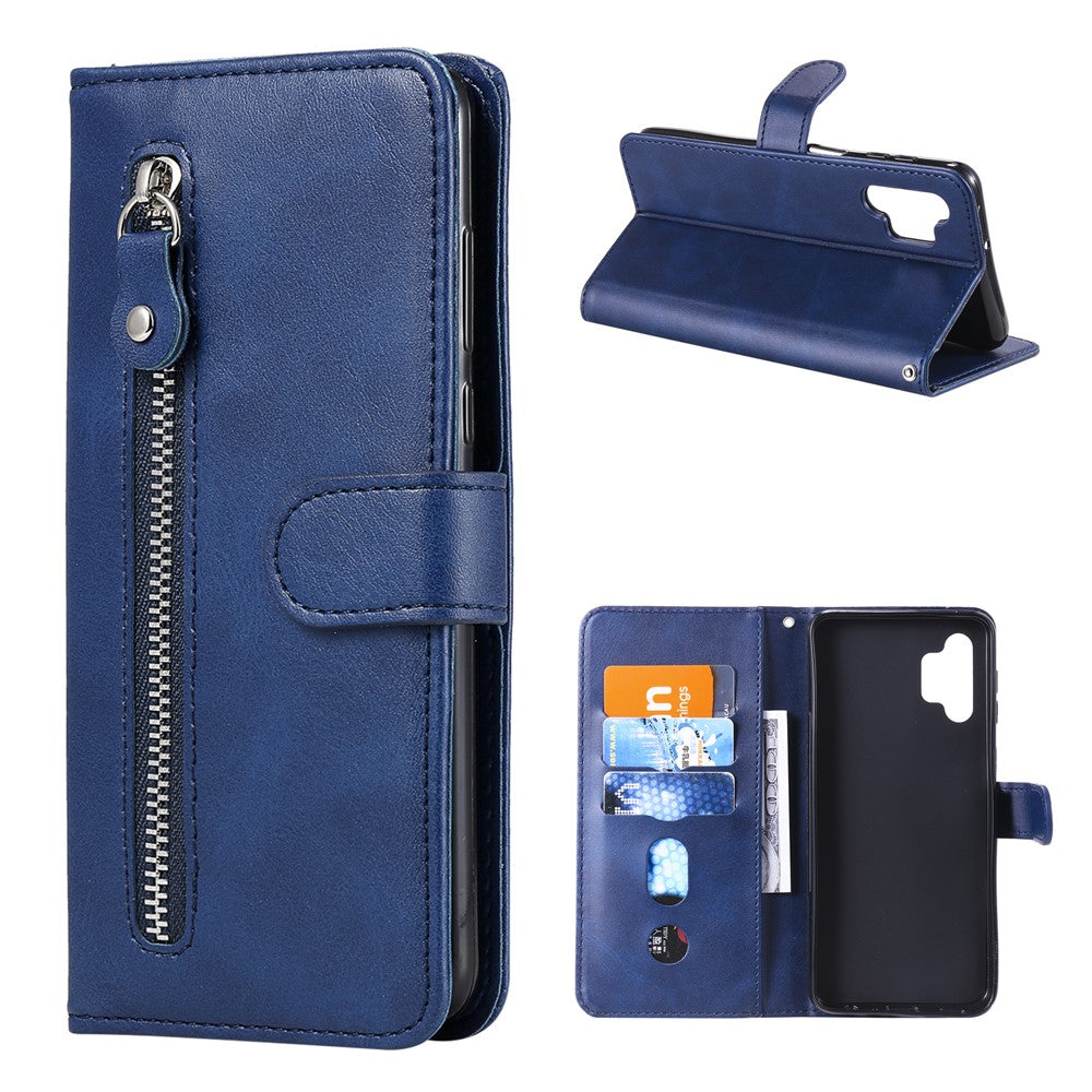 Kortholder Pung Læder Etui med Lynlås til Samsung Galaxy A32 5G/M32 5G