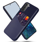 Cloth + PU Leather + PC Protector Card Slot Case for Samsung Galaxy S21+ 5G