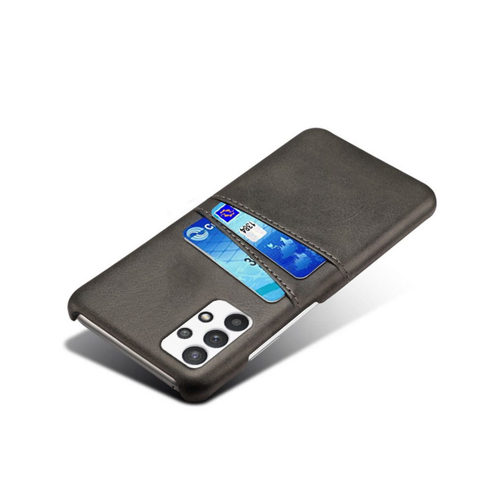 PC + PU Leather Coated Case with Dual-Card Slots for Samsung Galaxy A32 5G / M32 5G