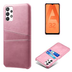 PC + PU Leather Coated Case with Dual-Card Slots for Samsung Galaxy A32 5G / M32 5G