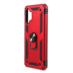 PC + TPU Combo Design Anti-drop Hybrid Phone Shell with Ring Kickstand for Samsung Galaxy A32 5G/M32 5G