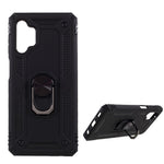 PC + TPU Combo Design Anti-drop Hybrid Phone Shell with Ring Kickstand for Samsung Galaxy A32 5G/M32 5G