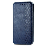 For Samsung Galaxy A71 SM-A715 PU Leather Case Rhombus Imprint Wallet Stand Phone Cover