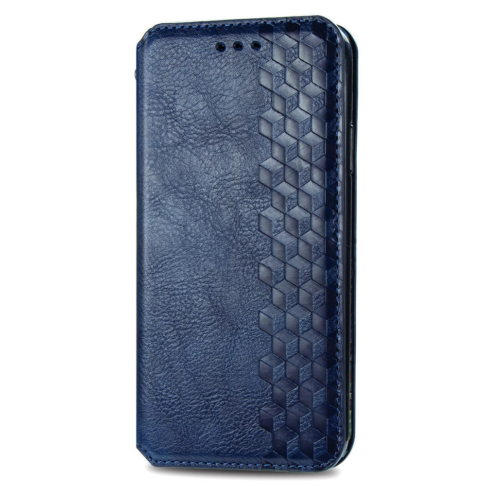 For Samsung Galaxy A71 SM-A715 PU Leather Case Rhombus Imprint Wallet Stand Phone Cover