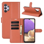 Litchi Texture Wallet Leather Protector Phone Stand Cover for Samsung Galaxy A32 5G / M32 5G