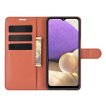 Litchi Texture Wallet Leather Protector Phone Stand Cover for Samsung Galaxy A32 5G / M32 5G