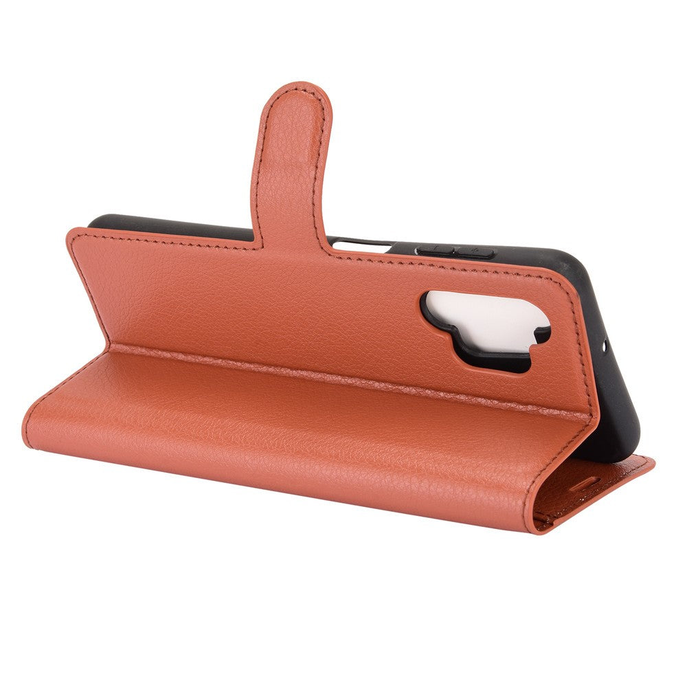 Litchi Texture Wallet Leather Protector Phone Stand Cover for Samsung Galaxy A32 5G / M32 5G