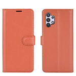 Litchi Texture Wallet Leather Protector Phone Stand Cover for Samsung Galaxy A32 5G / M32 5G