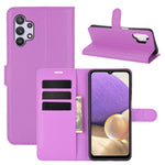 Litchi Texture Wallet Leather Protector Phone Stand Cover for Samsung Galaxy A32 5G / M32 5G