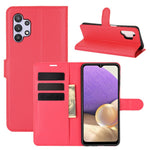 Litchi Texture Wallet Leather Protector Phone Stand Cover for Samsung Galaxy A32 5G / M32 5G