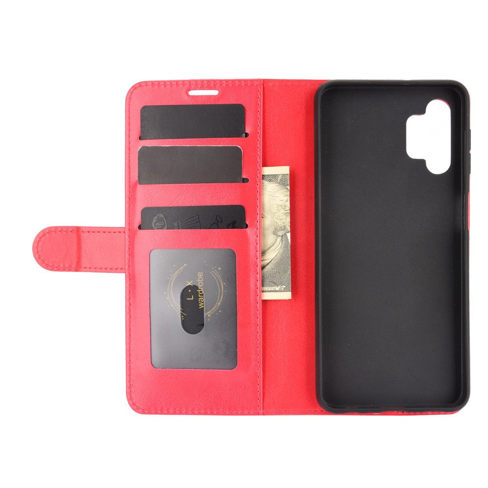 Wallet Design Crazy Horse Texture Leather Cover Stand Case for Samsung Galaxy A32 5G / M32 5G