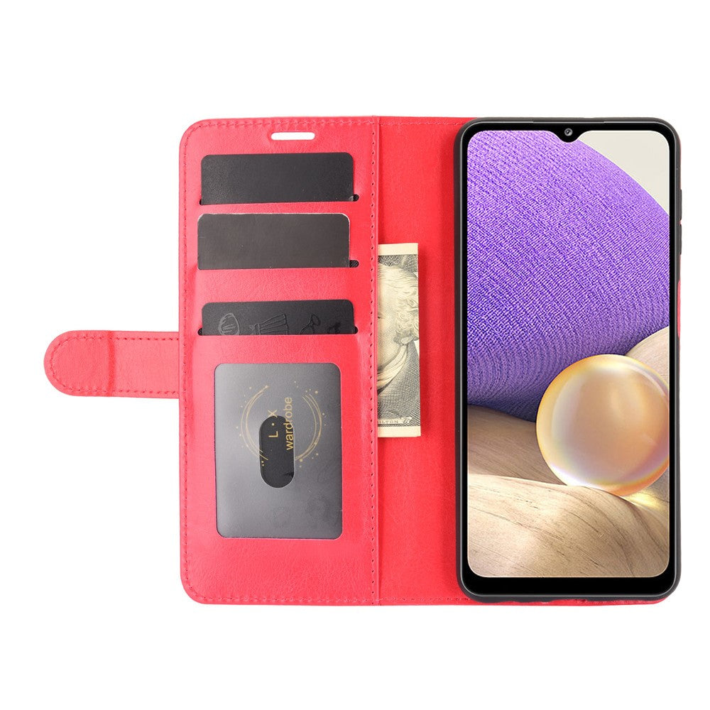 Wallet Design Crazy Horse Texture Leather Cover Stand Case for Samsung Galaxy A32 5G / M32 5G