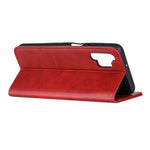 Wallet Stand Split Leather Magnetic Closure Protective Case for Samsung Galaxy A32 4G (EU Version)