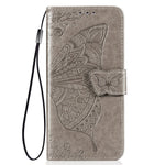 Præg Stor Sommerfugle Læder Pung Telefoncover til Samsung Galaxy A32 5G