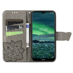 Præg Stor Sommerfugle Læder Pung Telefoncover til Samsung Galaxy A32 5G