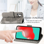 Præg Stor Sommerfugle Læder Pung Telefoncover til Samsung Galaxy A32 5G