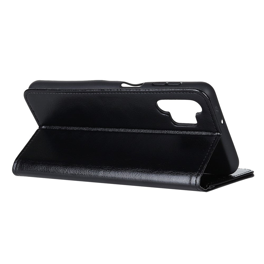 Crazy Horse Skin Leather Phone Wallet Stand Design Protective Shell for Samsung Galaxy A32 4G (EU Version)