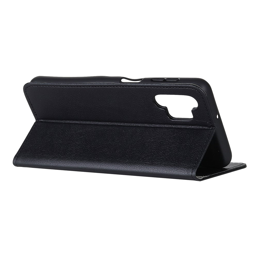 PU Leather Phone Cover Shell Case with Wallet and Stand for Samsung Galaxy A32 4G (EU Version)
