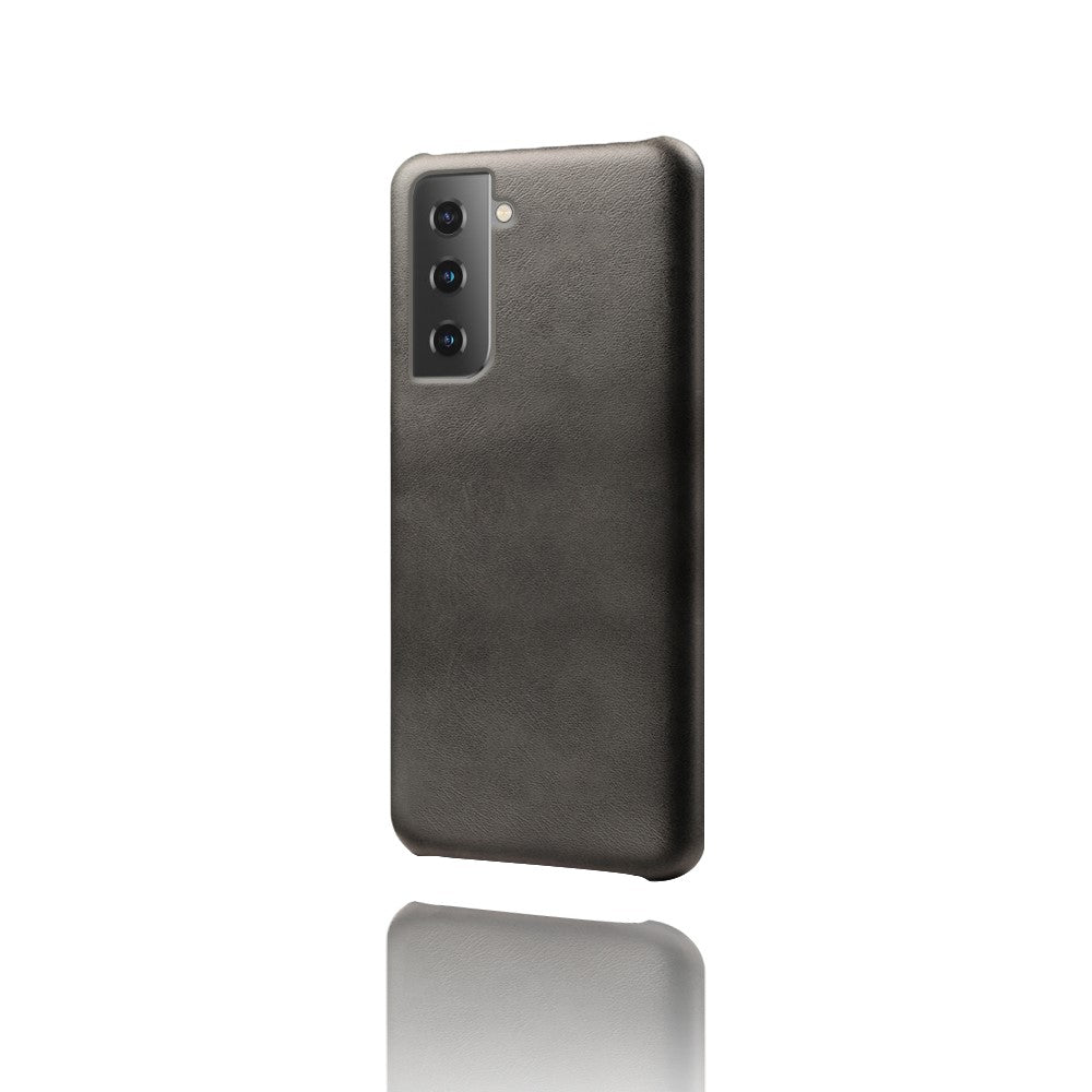 PU Leather Coated PC Phone Case for Samsung Galaxy S21 4G / 5G