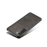 PU Leather Coated PC Phone Case for Samsung Galaxy S21 4G / 5G