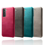 PU Leather Coated PC Phone Case for Samsung Galaxy S21 4G / 5G