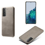 PU Leather Coated PC Phone Case for Samsung Galaxy S21 4G / 5G