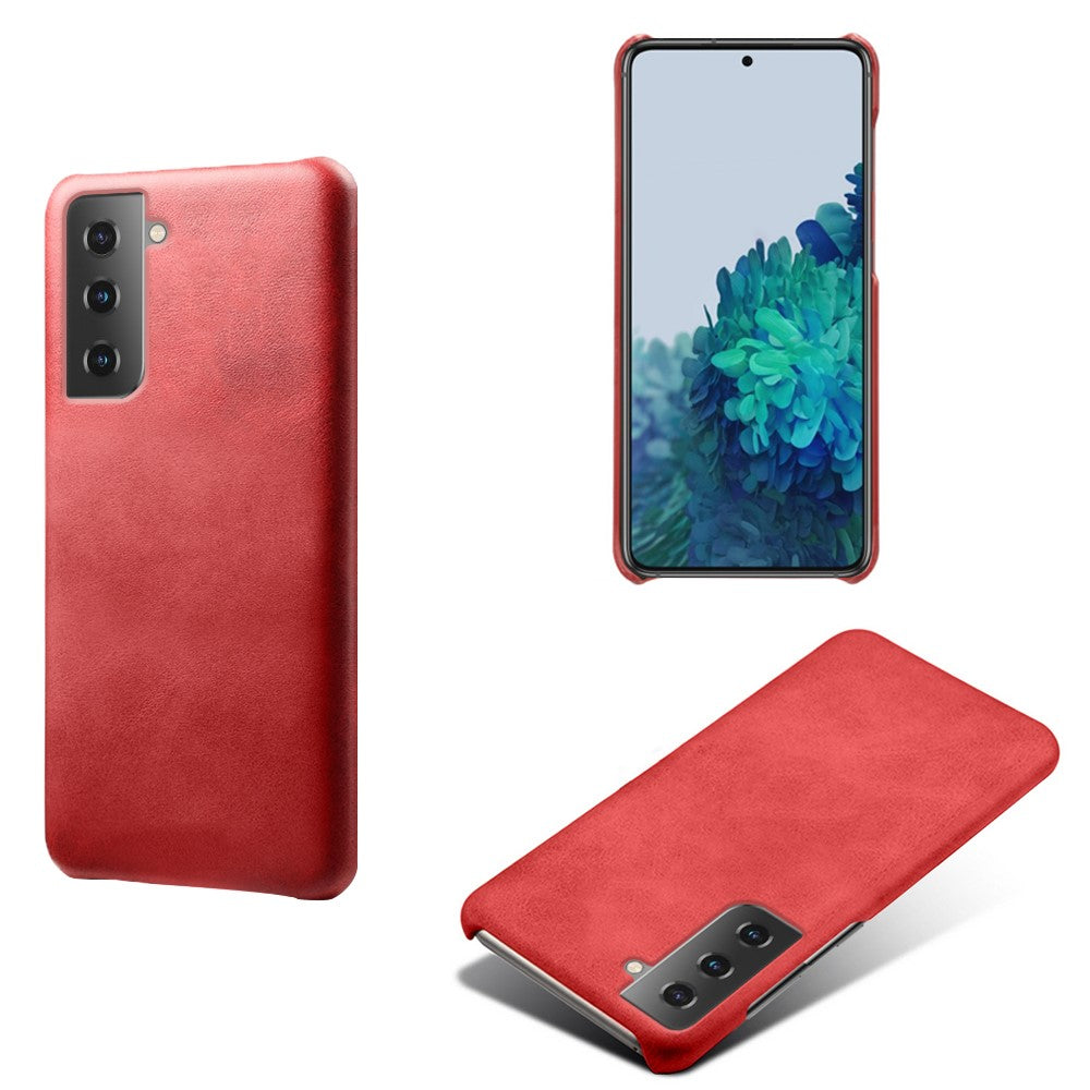 PU Leather Coated PC Phone Case for Samsung Galaxy S21+ 5G
